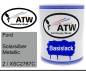 Preview: Ford, Solarsilber Metallic, 2 / XSC2787C: 1L Lackdose, von ATW Autoteile West.